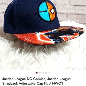 DC Comics Justice League Blue and Orange Snapback Cap